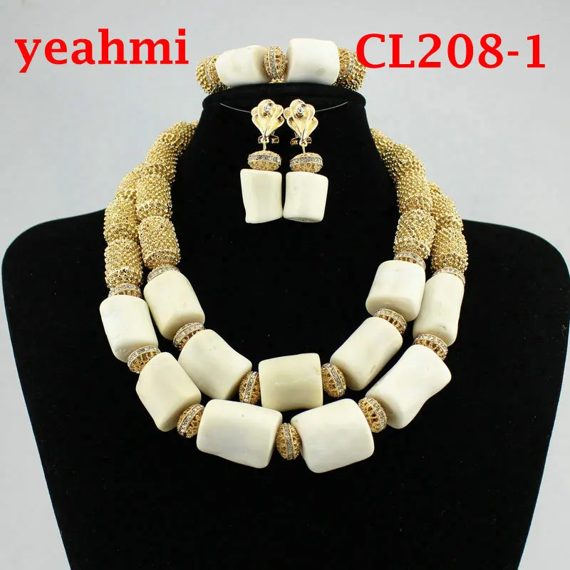 

Newest Dudo Jewelry African Bridal Jewelry Sets Orange Original Coral Beads Jewelry Set For Nigerian Weddings Women Free Ship