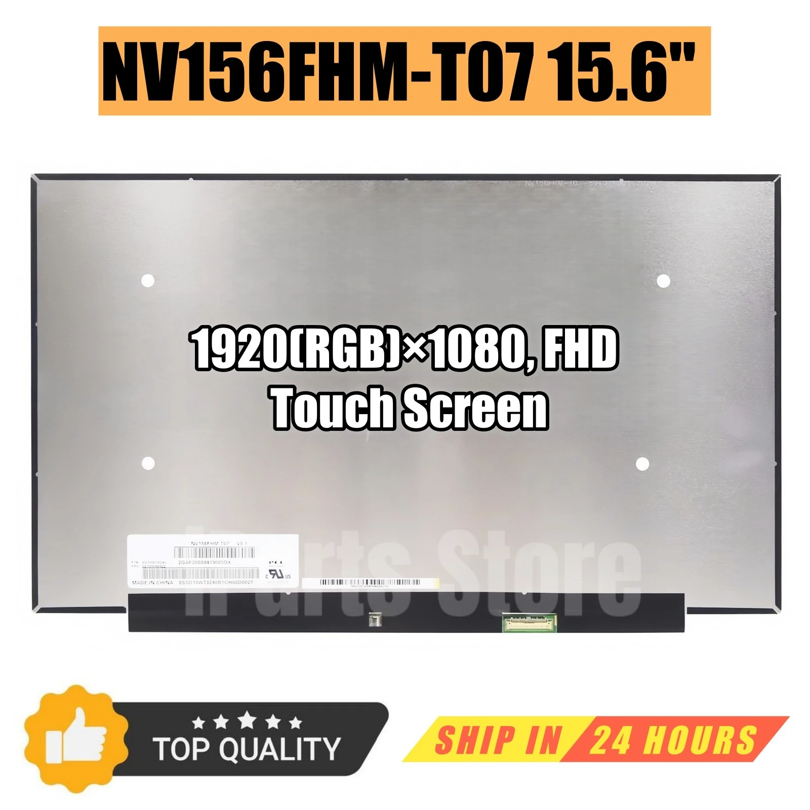iParts Replacement New Display NV156FHM-T07 V8.1 V8.4 V8.7 15.6 Inch 1920x1080 FHD 60Hz Laptop LCD Touch Screen Panel OEM Tested