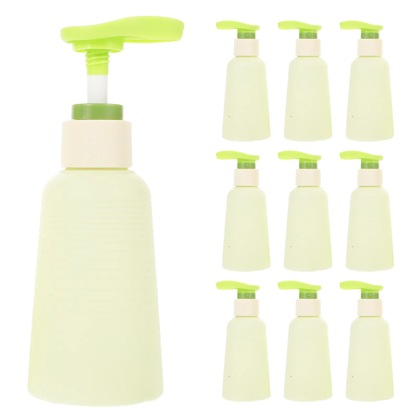 

10Pcs Travel Airless Pump Bottles Refillable Avocado Green Leakproof Lotion Containers Small Travel Shampoo Body Wash Toiletry