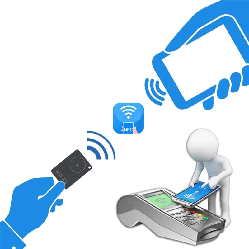 BNVN-Wireless Charging Tracking Card Smart Waterproof GPS Locator Wallet Finder Works With App Find My App Mini Tracker