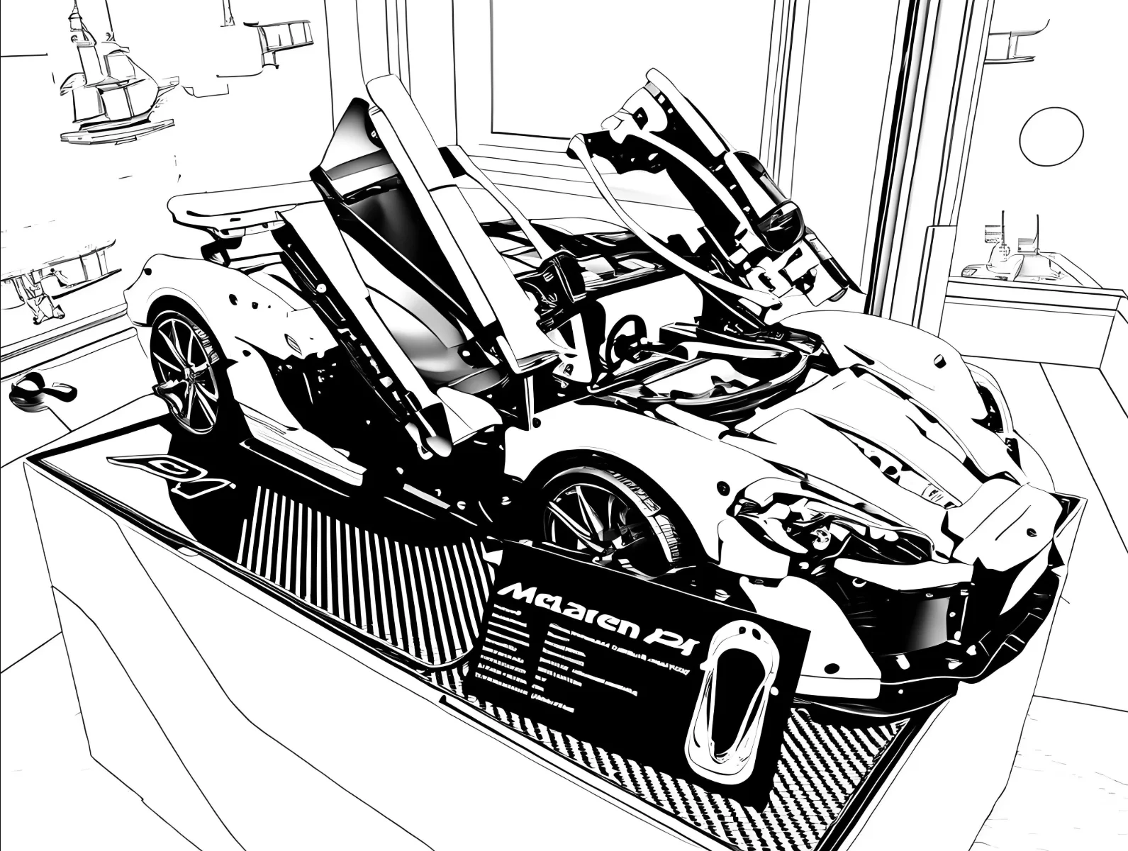 2025 NEUE 3893 stücke MOC P1 BausteineBricks Modell Projekt für Erwachsene Sport Auto Spielzeug für