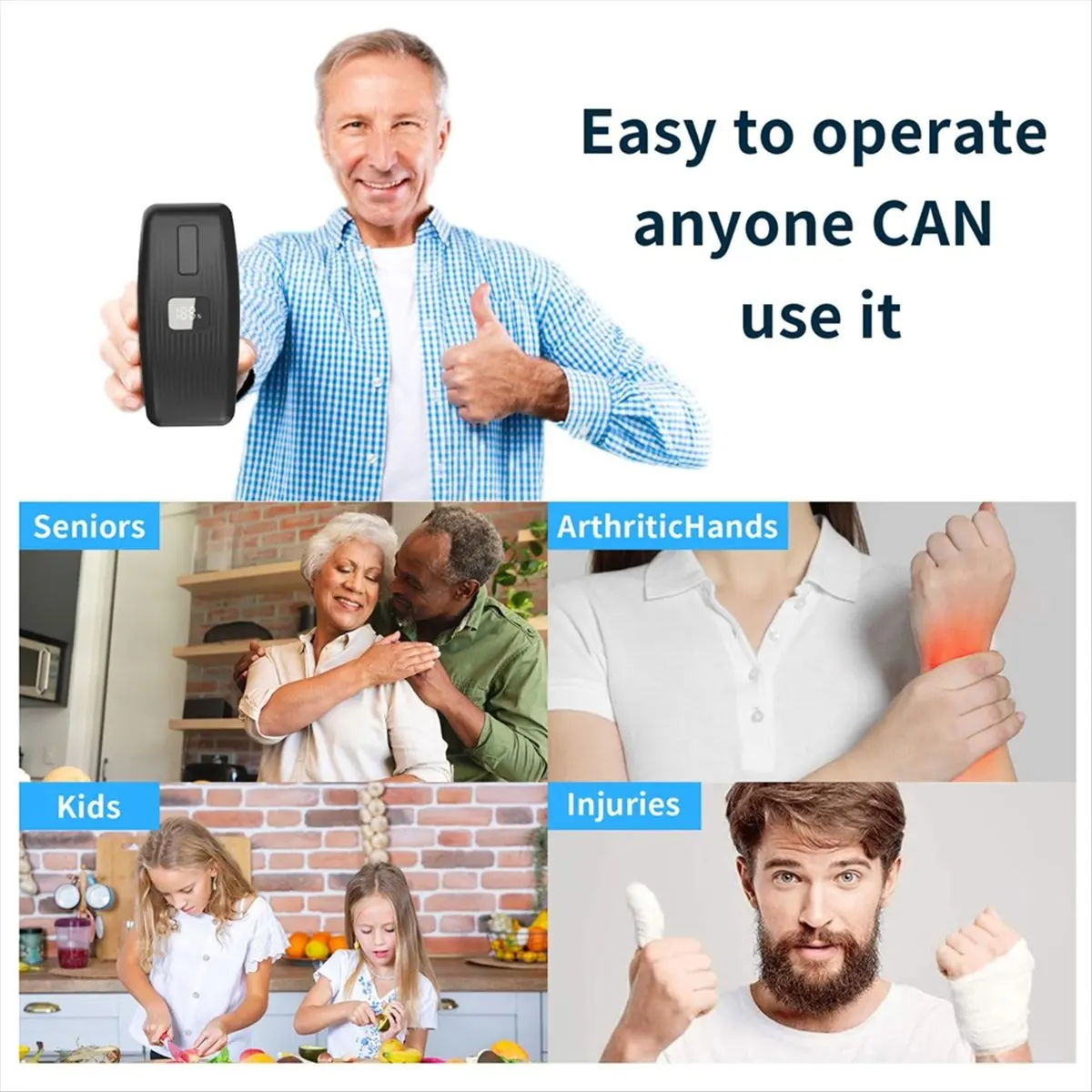 BHBL Electric Can Opener - One-Touch Hands-Free Automatic Can Opener for Works on All Can Types, Food-Safe Kitchen Gadgets view 3