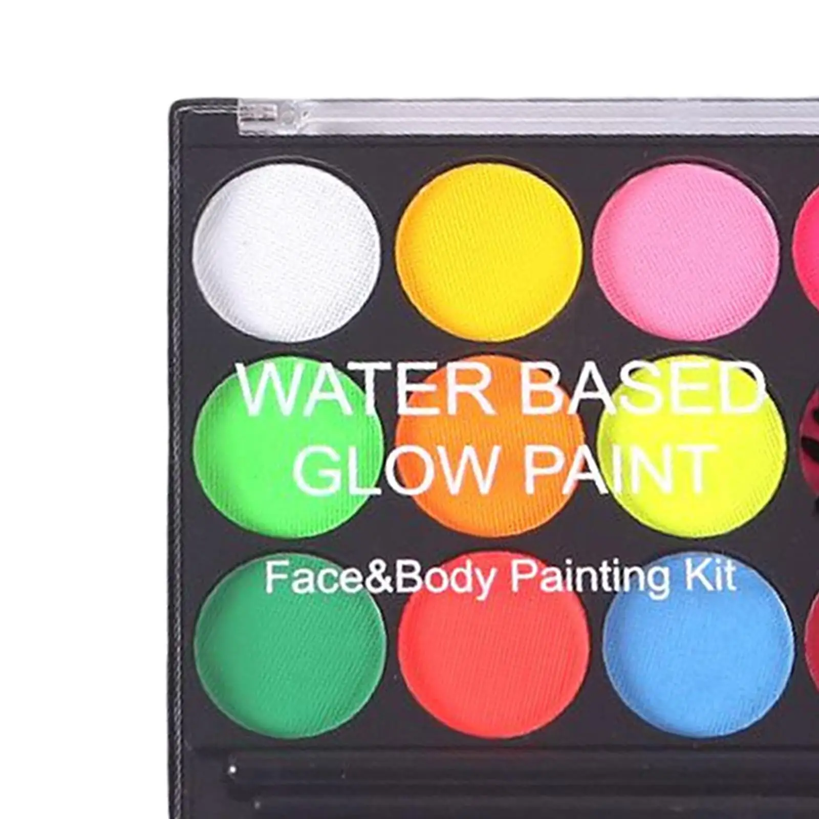 マルチカラー フェイスペイント ピグメント プロフェッショナル ブラシ付き 光る水溶性フェイス＆ボディペイント 新年休暇用