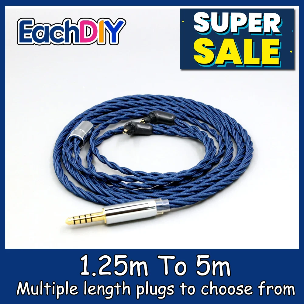 

99% Pure Silver OCC Graphene Alloy Full Sleeved Earphone Cable For Sony MDR-EX1000 MDR-EX600 MDR-EX800 MDR-7550 LN008610