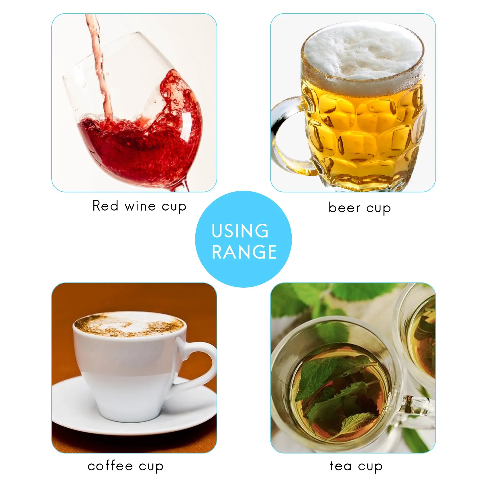 Qualität! Bar Bierglas Dampfkrug Rinser, Rinser für Bierglas/Kaffeekrug B