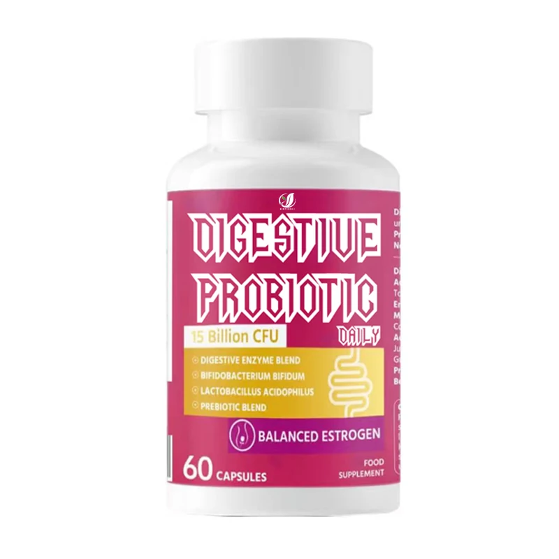 Daily Digestive Probiotic Supplement, Women's Probiotics Promote and Digestive Health, 60 Capsules