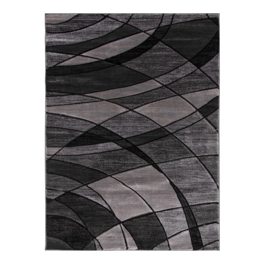 Gray Abstract Indoor Area Rug 31.5"x47.2"