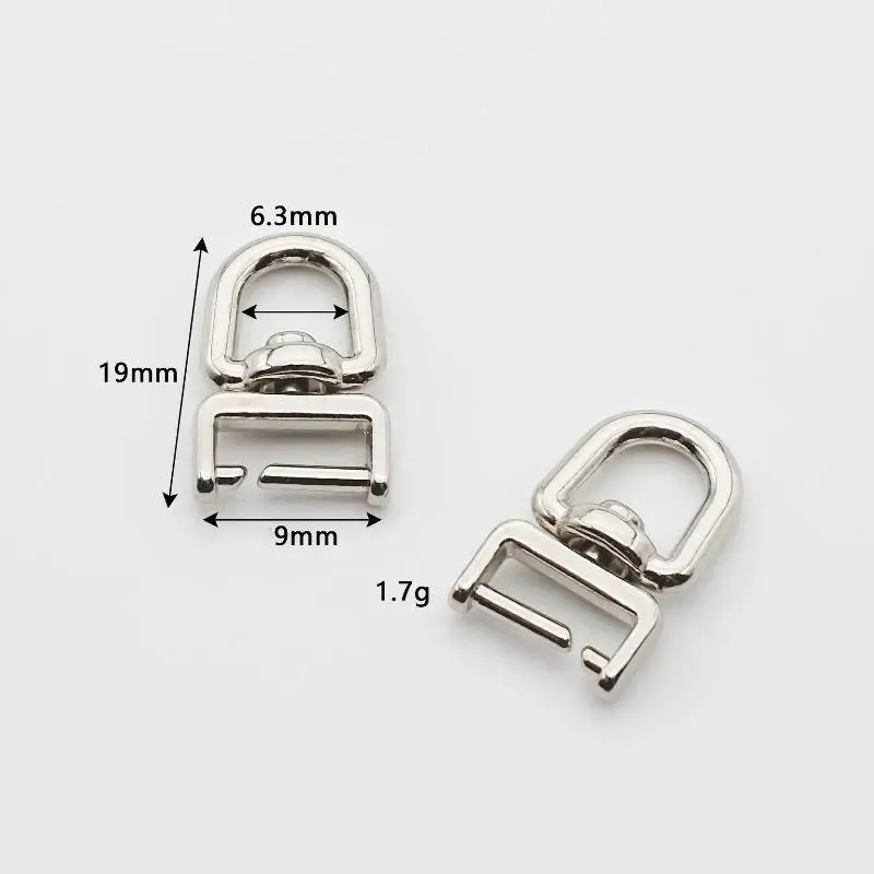 Zinklegierung Drehbare D-Ring-Verschlüsse 360-Grad-Rotation Rostbeständig für DIY-Taschen, Haustierhalsbänder und Nähprojekte – Detail 5