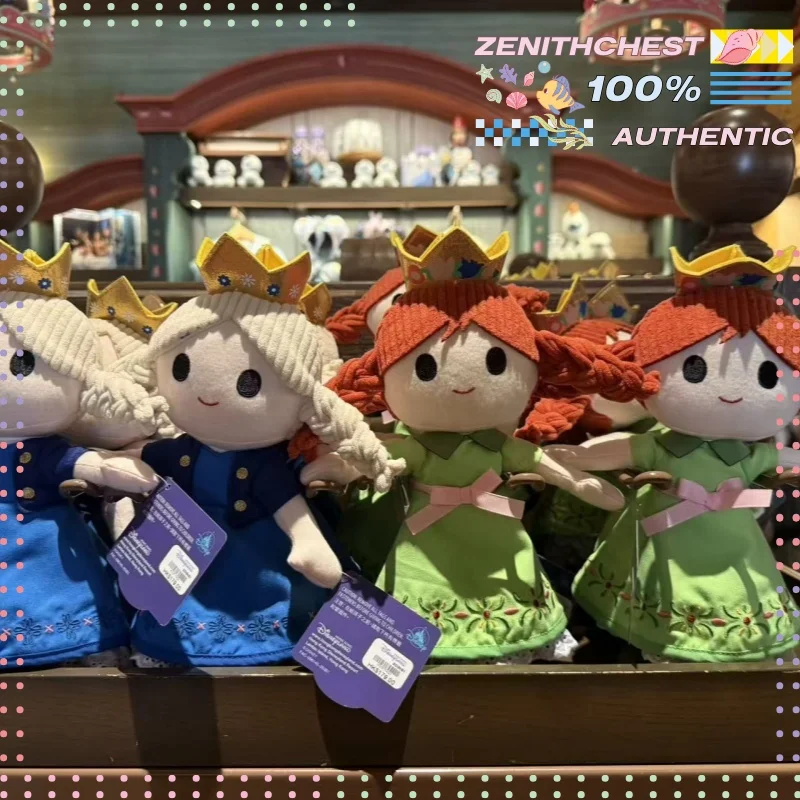 Hong Kong Disneyland Exclusive Frozen Elsa Anna Chibi Soft Figure Theme Park Souvenir Cute Desk Ornament Gift Option Customized view 2