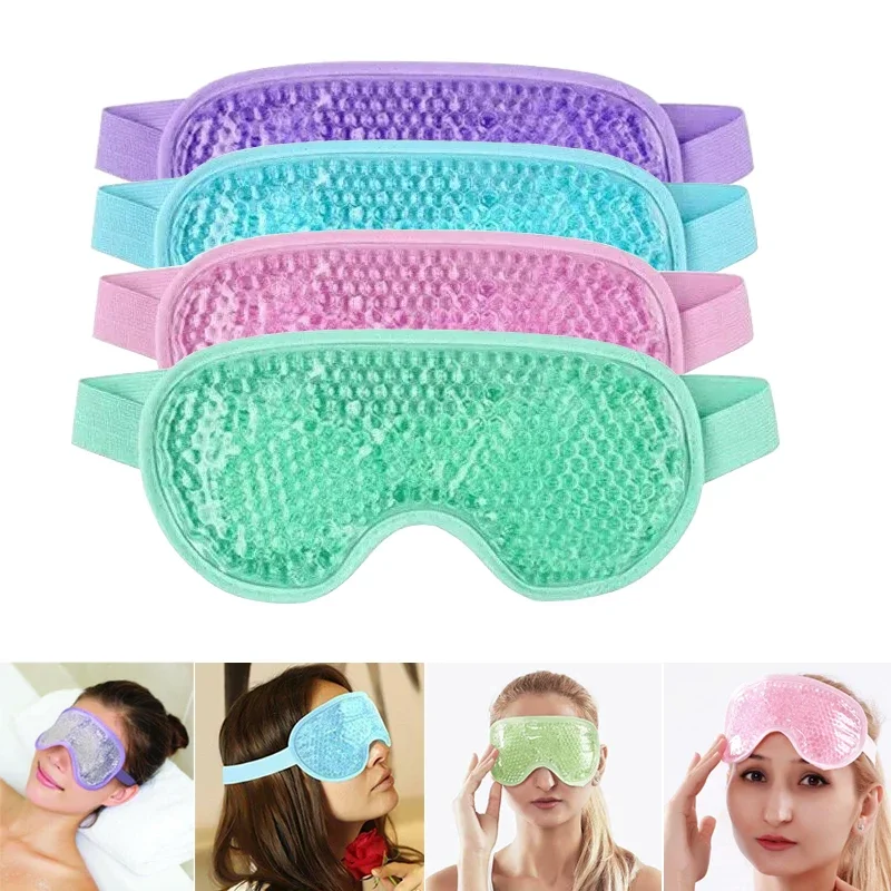 

Sleep Mask Gel Eye Mask for Hot Cold Therapy Soothing Relaxing Beauty Sleeping Eye Patch Block Light Cover Eyemask Blindfold