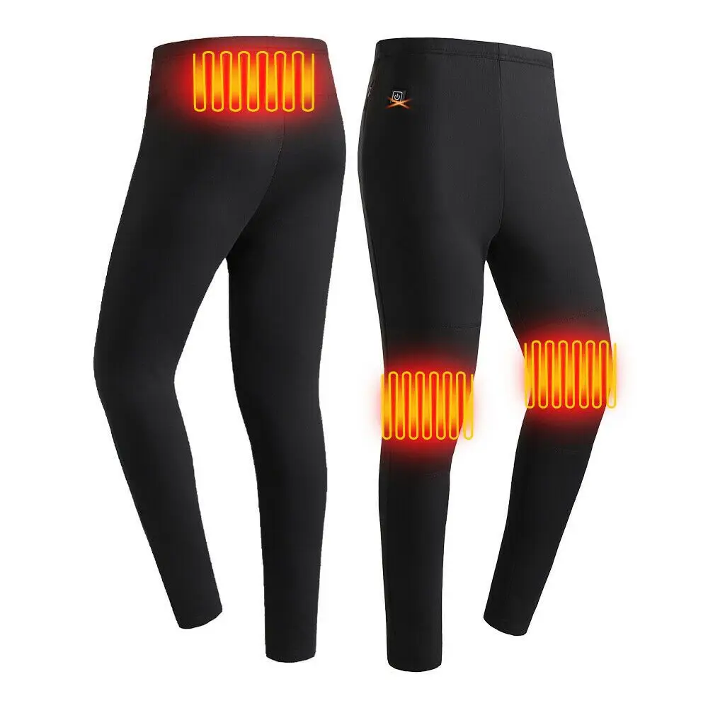 Men Women Winter Warm Electric USB Thermal Leggings Heating Pants Heated Trousers Warmer Cloth