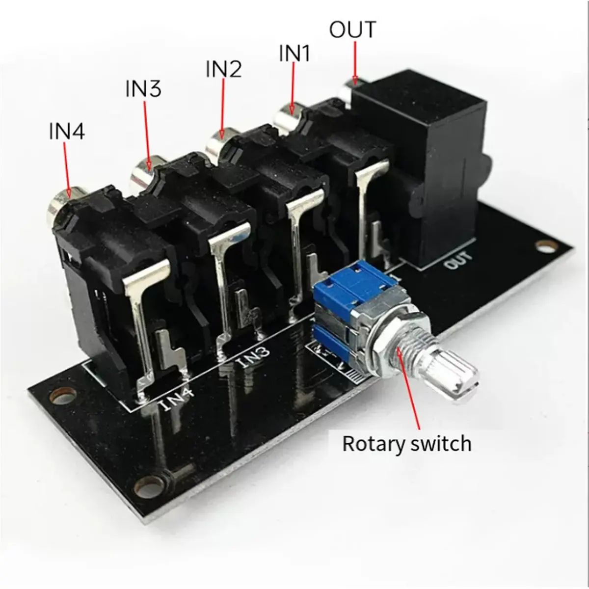 update. 4 Ways 2 Channel Stereo Sound Source for Switcher RAC Lotus Seat Input Audio Source Signal Relay Selector Board