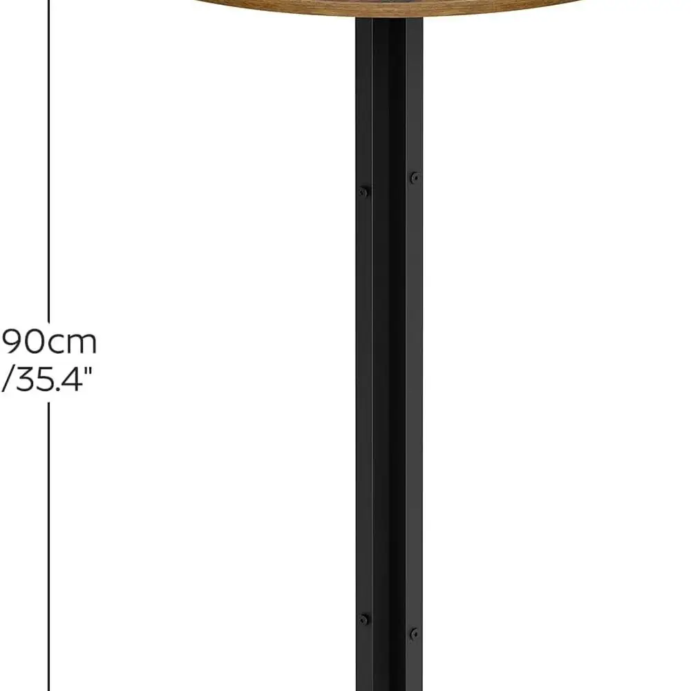 Round Bar Table Set of 4, Counter Height Pub Table, Bar Height Cocktail Table, Versatile Use, for Dining Room, Kitchen, Bar, Pub