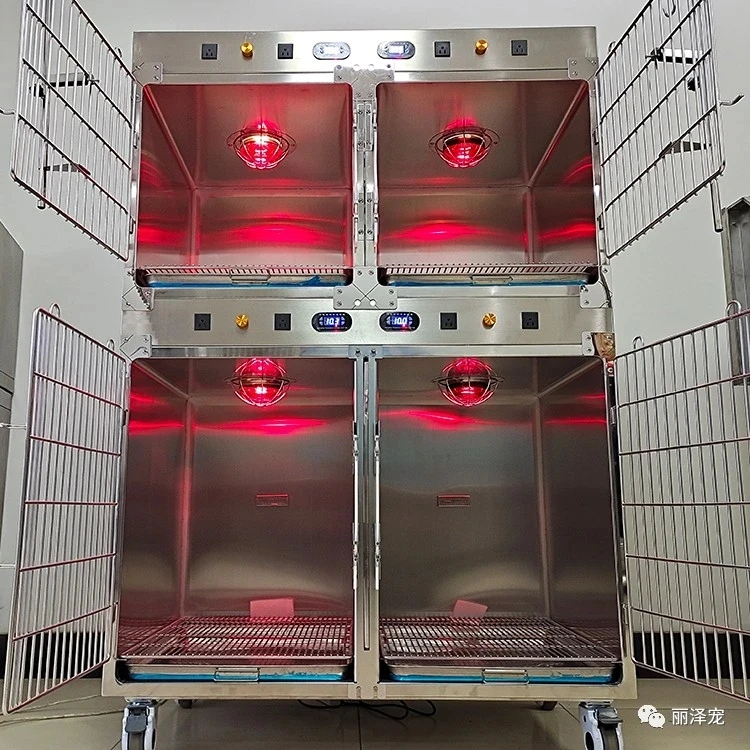 EURPET Pet Hospital Equipment Customized 304 Stainless Steel Modular Veterinary Dog Cage