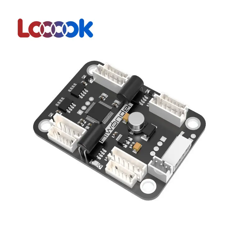 Looook Store 4 Channel Motor Encoder Driver Module Built-in Stabilizer Circuit for Robot Smart Car Competition Development