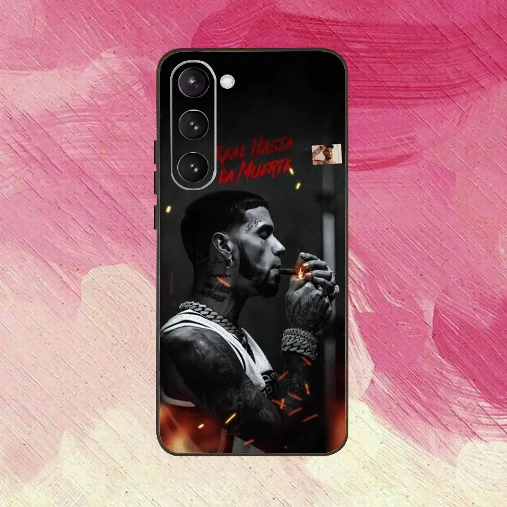 Rapper A- Anuel AA Phone Case For Samsung Galaxy A73,A72,A71,A70,A53,A52,A51,Others Soft Black Cover