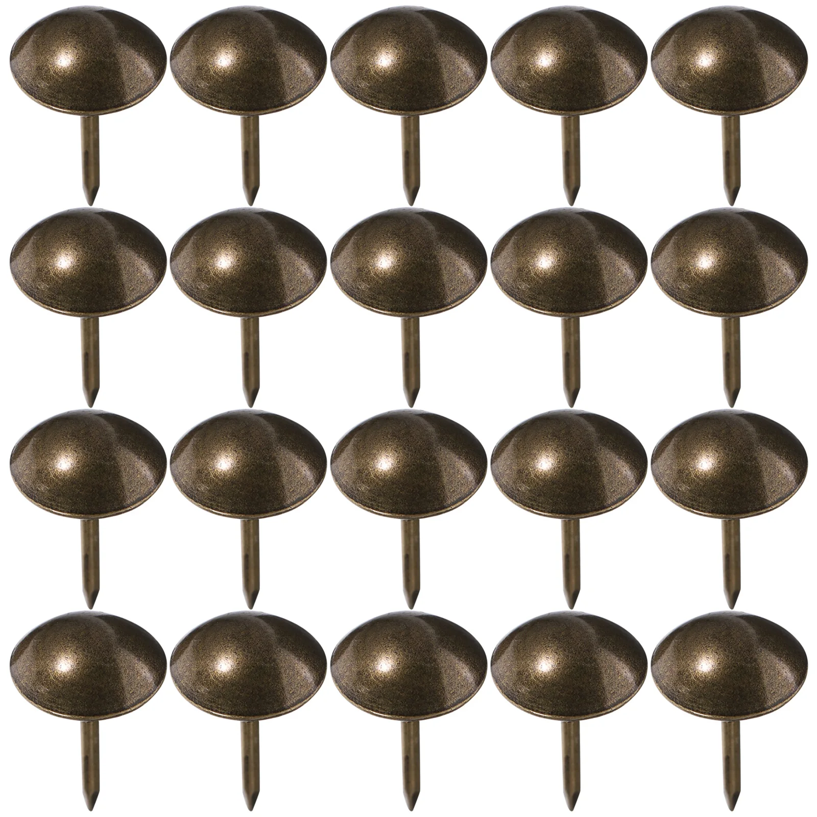 

100pcs Glossy Upholstery Nails Decorative Triangular Tacks Retro Furniture for Sofa Bed Wall Wood Crafts Pushpin Iron