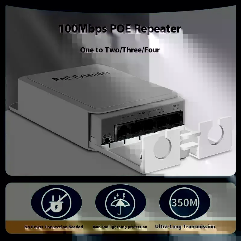 

5-портовый ретранслятор POE, высокоскоростное сетевое расширение для наружных харш-станций