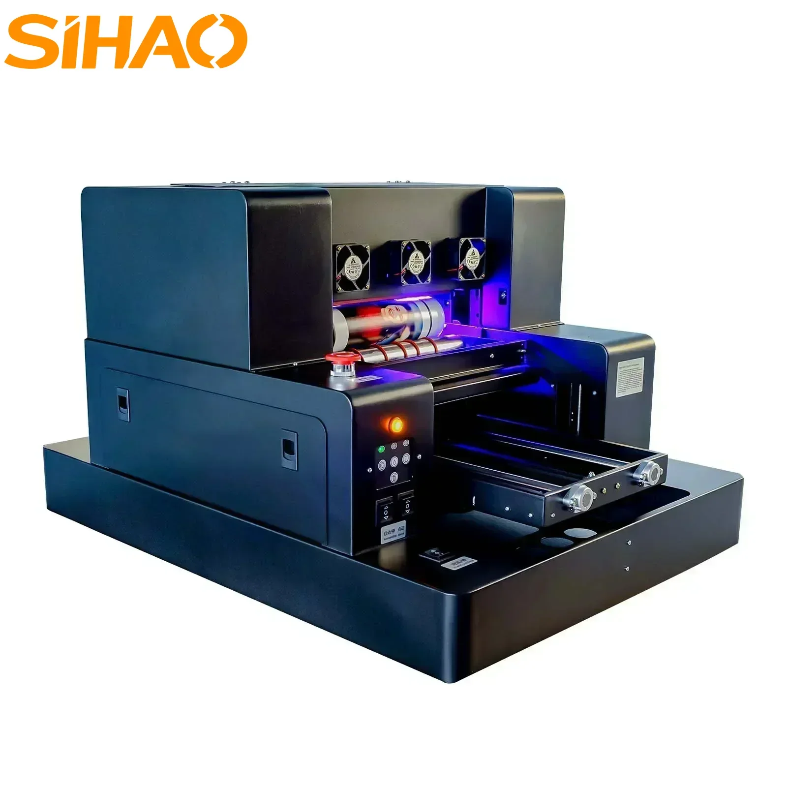 SIHAO Automatic UV Sticker Printer A3 Label Phone Case Flatbed UV Printer Varnish A3 UV Printer Sticker For Bottle Acrylic Glass