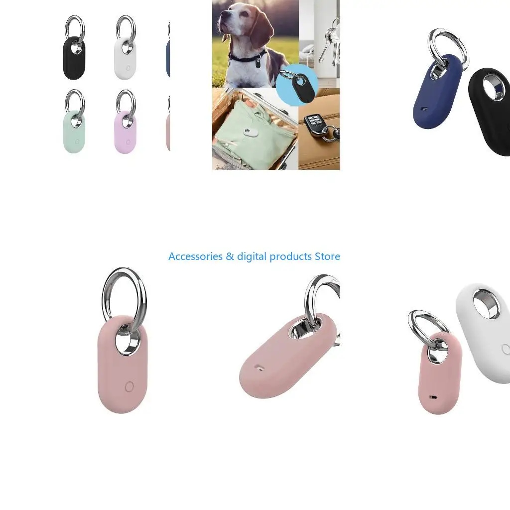 77JD For Smarttag 2 Locator Case Scratch Resistance Anti-Lost Housing Protective Cover Slip Resistant Protector Holder Shells