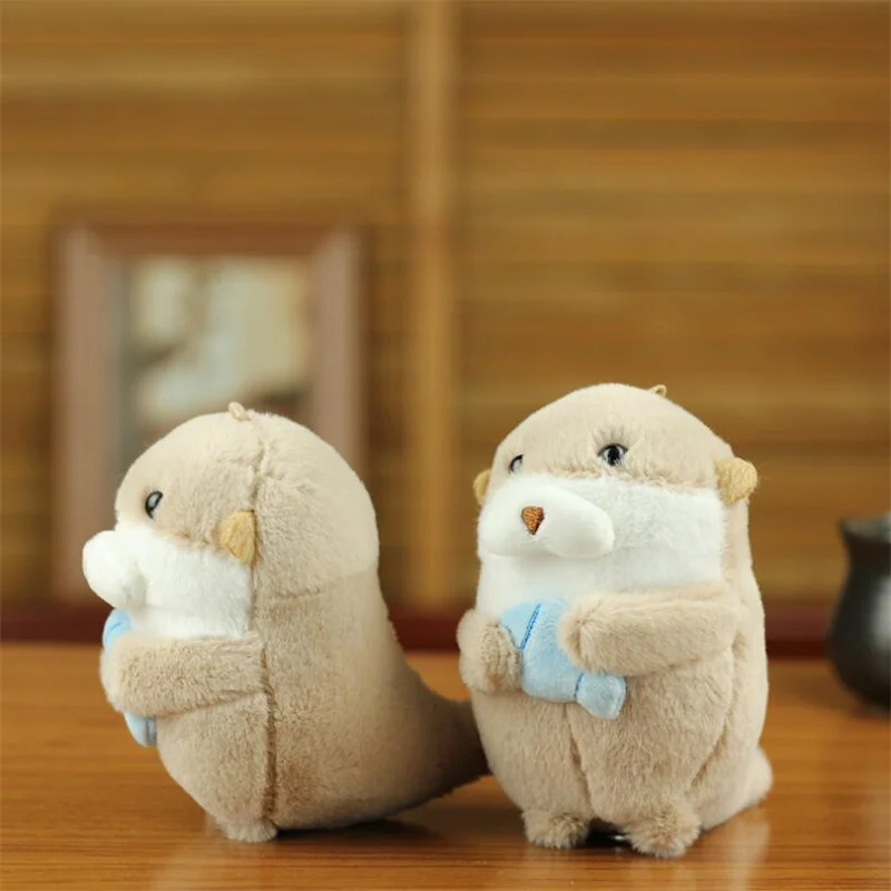 1 قطعة لطيف ليتل ختم قلادة ألعاب من نسيج مخملي البحرية الحيوان محشوة دمية حقيبة قلادة المفاتيح للفتيات هدايا 11 سنتيمتر