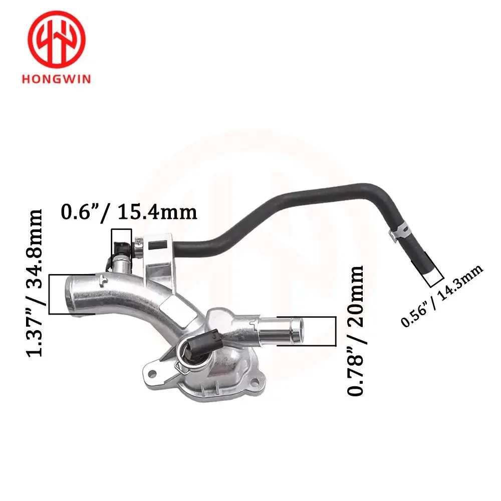 New Aluminum Thermostat Housing Water Outlet 25192985 With Pipe For Opel Astra J Adam Corsa D Meriva B A14XEL 1338022 / 55562048
