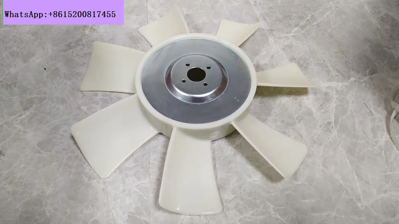 Excavator parts fan blade, excavator engine parts 4JG1 fan blade 4 holes 7 blades