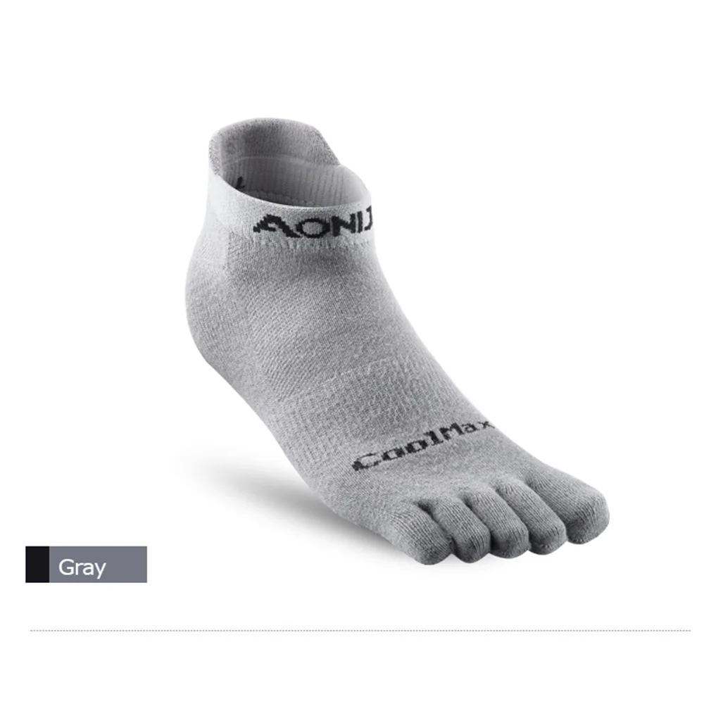 

1 пара легких спортивных носков с низким вырезом и пятью пальцами для бега, марафона, гонок, спортивные дышащие противоскользящие футбольные носки