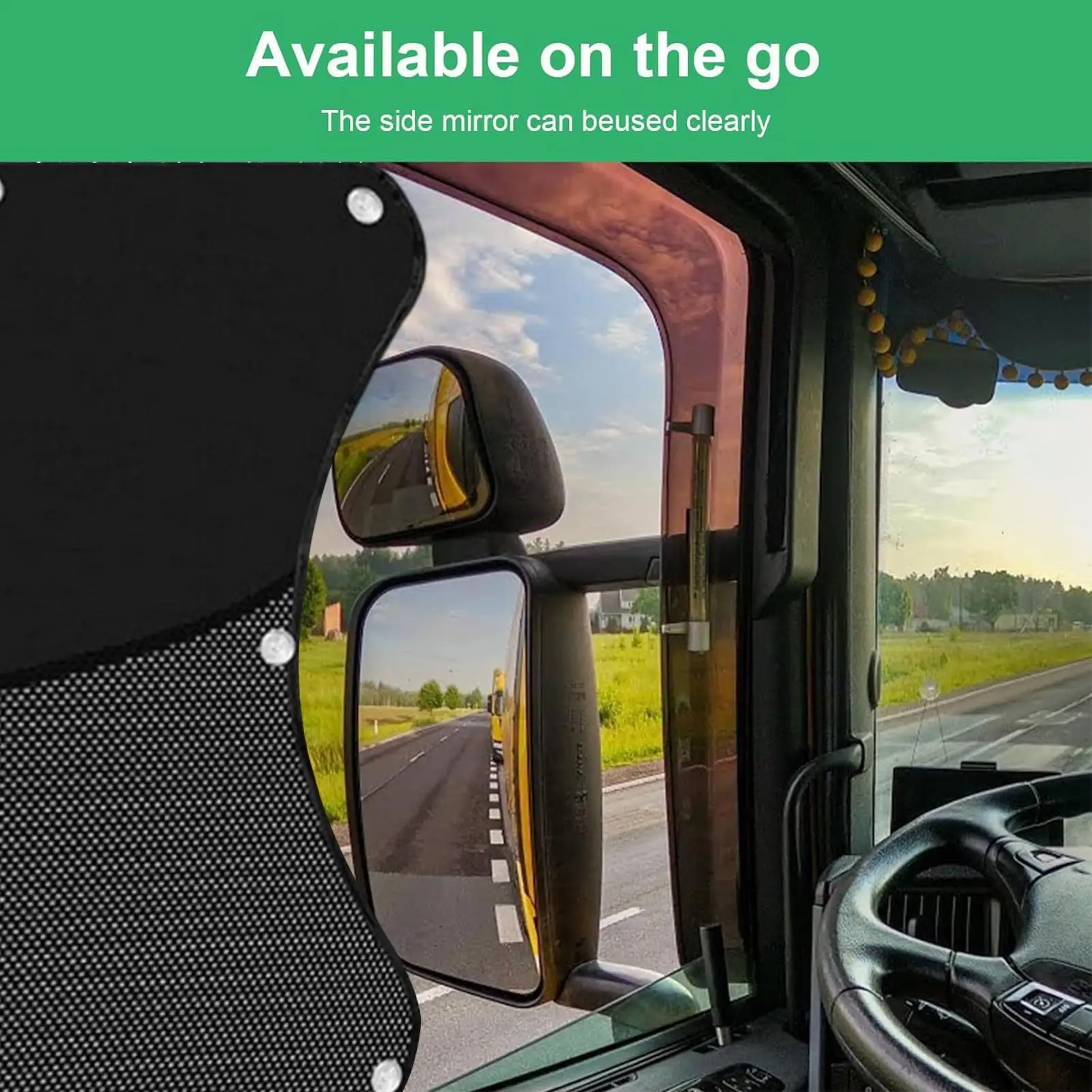

Side Window Shades For Vehicles 2 Pieces Semi UV Shield Car Window Sunshade Cover Removable Foldable Suction Cup Screen For Rear