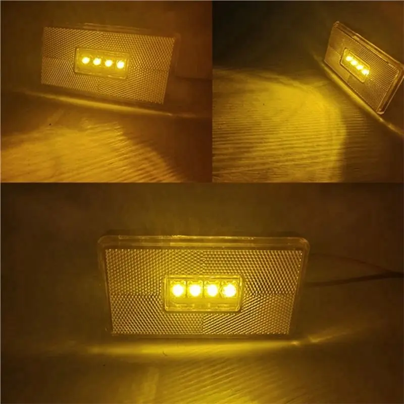 2052119 For Scania 5 6 Series P R Cabs G T S Series Truck 24V 4LED Side Marker Light Amber Indicator LED Lamp 4PCS-N30R
