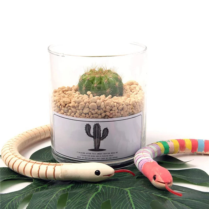 30 قطعة 12 بوصة غير مكتملة خشبية تذبذب الثعابين صوتها مرنة خشبية ثعبان فارغة نماذج للحيوانات الحرف لعب للفنون