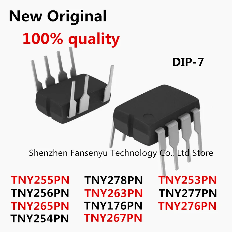 

10pcs TNY176PN TNY264PN TNY266PN TNY268PN TNY274PN TNY275PN TNY276PN TNY277PN TNY278PN TNY280PN TNY267PN TNY254PN TNY255PN DIP7