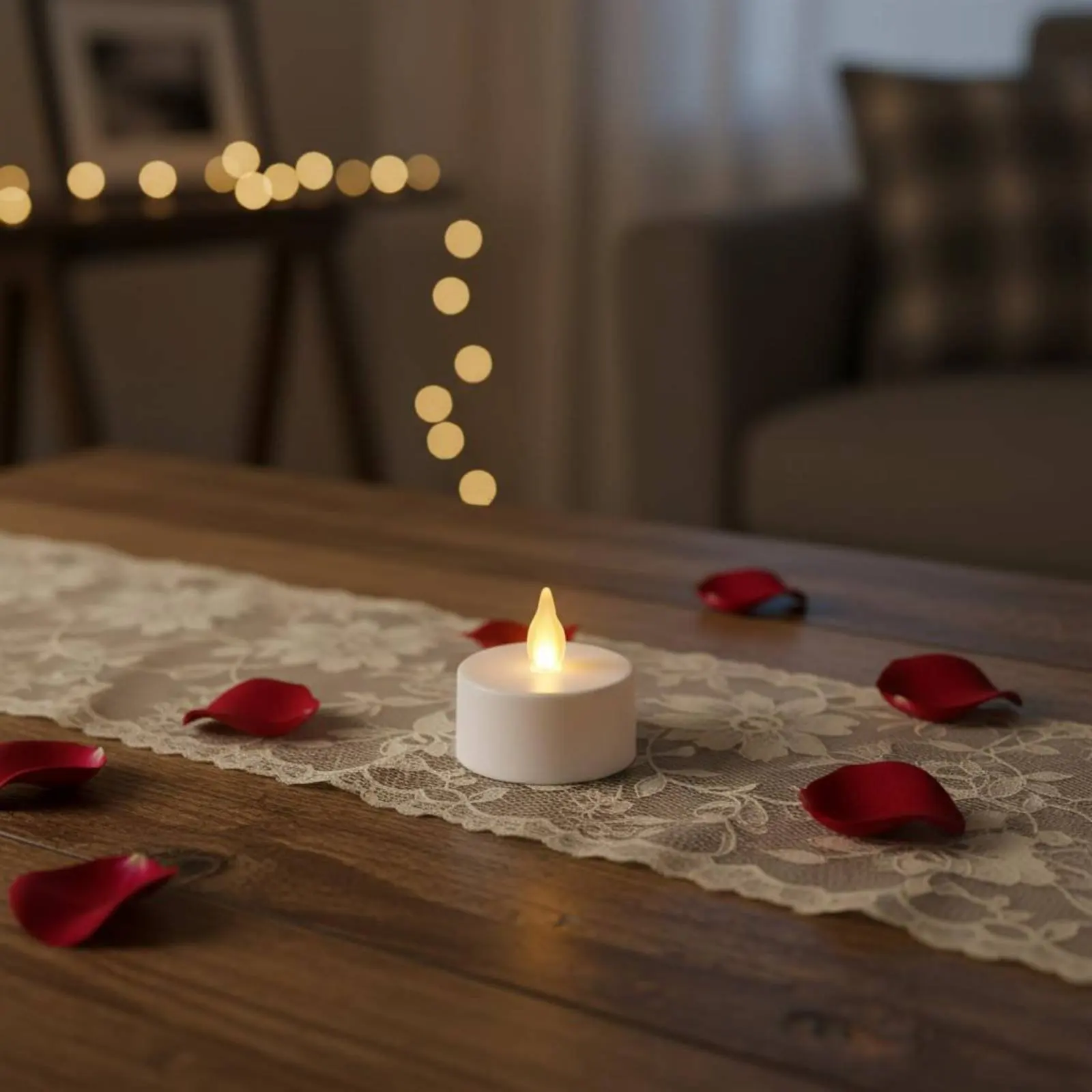 Electronic Tea Brightness Smokeless Battery Operated Tea Brightness Flickering Flameless Candle Warm White Brightness Decorative