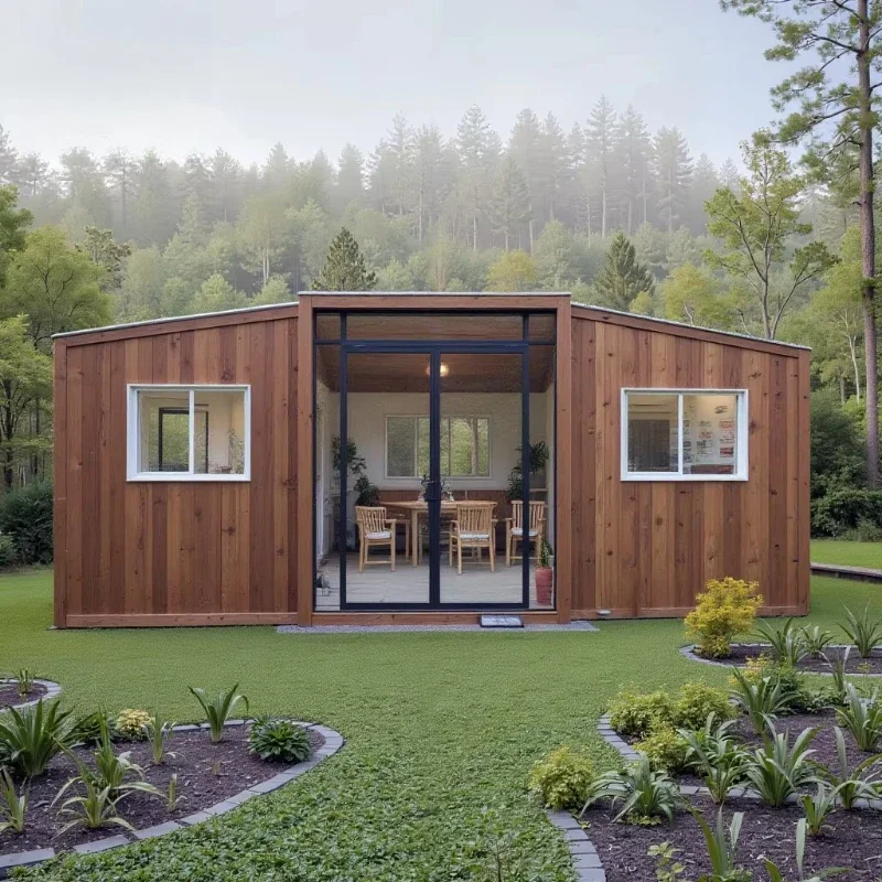 منزل صغير متنقل محمول 40 قدم قابل للتوسيع مسبقًا مع حمام كامل قابل للطي منزلي مدمج رائج البيع #3