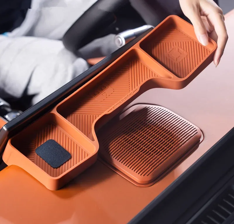 2 styles For Chery Jetour G700 2025 2026 silicone Screen Back Storage Box Organizer Tray Interior Accessories