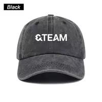 Kpop &TEAM Baseball Cap Washed Printed Trucker Style Unisex Cotton Streetwear Korean Fashion Summer Sun Hat 2