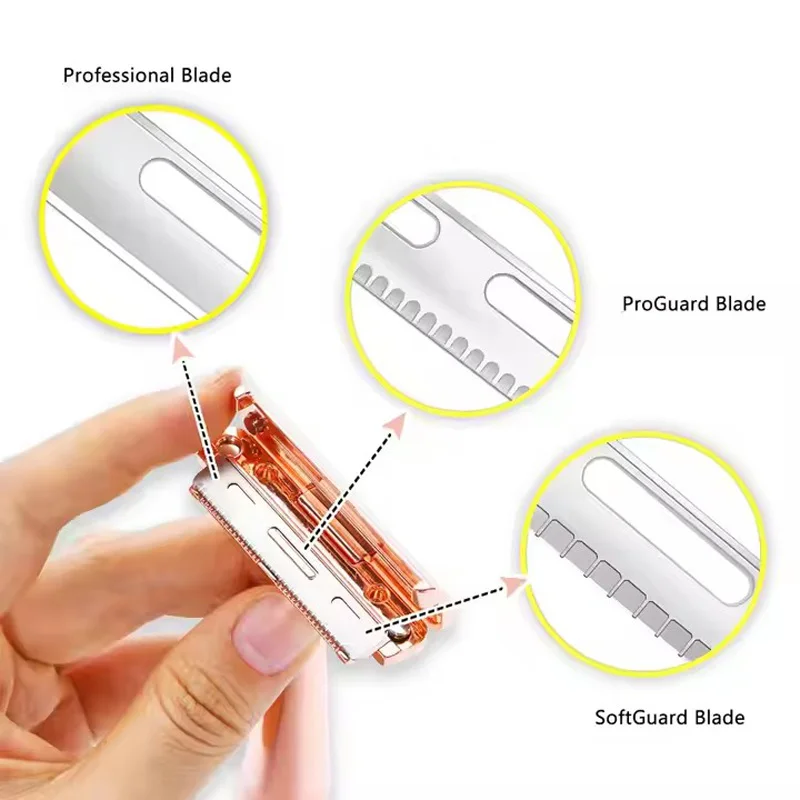 Facial Hair Shaver Replaceable Blades Salon Straight Shaving Razor Trimmer Safety Blade Single Side Shaver(10pcs/Box )