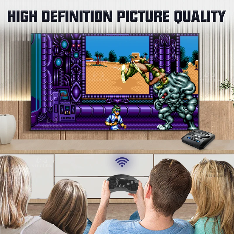 CELLCORN Video Game Retro For Dendy Sega Everdrive Mega Drive HD TV کلاسک گیم سپورٹ دو پلیئر برائے Nes Genesis #5