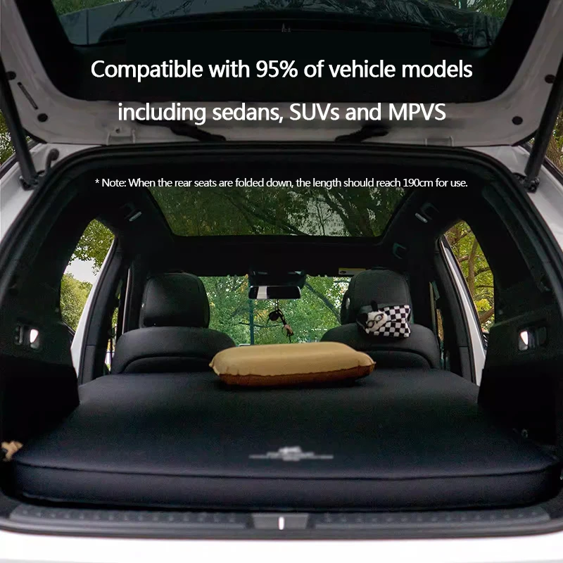 Car inflatable travel mattress, automatic inflation, portable, multi-purpose, comfortable sleep, outdoor thickened mattress