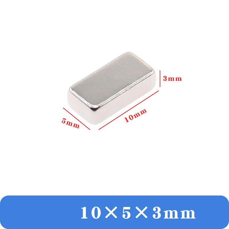 20/50 قطعة 10x5x2 مللي متر و 10x5x3 مللي متر الثنائي المغناطيسي ، ضبط قوةك المغناطيسية دون تغيير بصمة القدم #4
