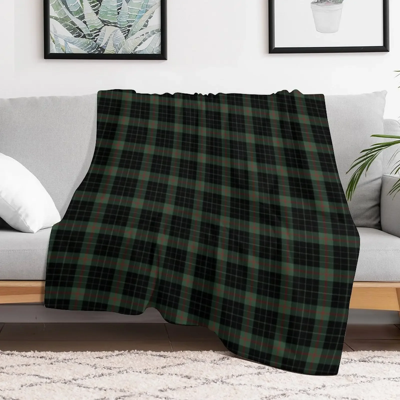 Clan Gunn Tartan Throw Blanket decorative Multi-Purpose Hairys Blankets