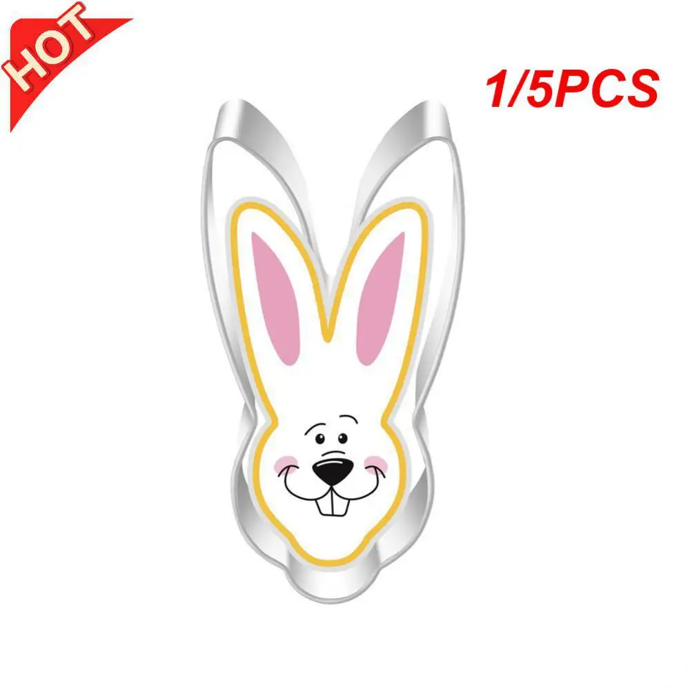 1/5PCS Rabbit Shape Mold Kitchenware Cake Decorating Tool Stainless Steel Party Decoration Home Kitchen Baking Pastry Tool