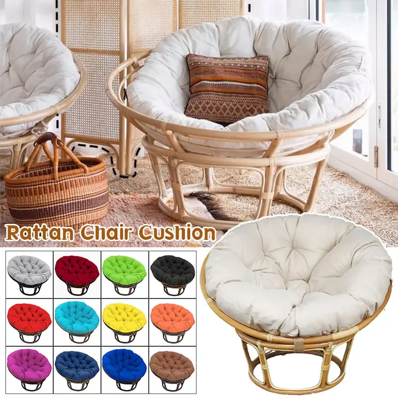Swing Hanging Basket Seat Cushion Thicken Soft Egg Chair Garden Pad Armchair Pillow Outdoor Patio Rattan Chair Round Cushion