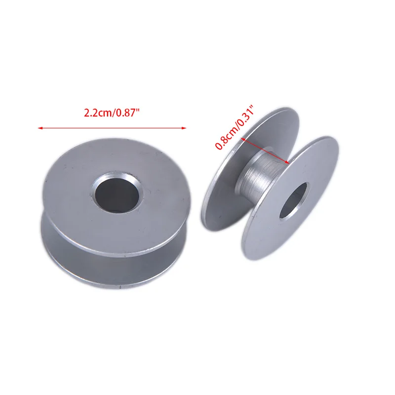 10pcs Industrial Sewing Machine Bobbin Lockstitch Sewing Machine Aluminum Bobbin Sew Accesorioes