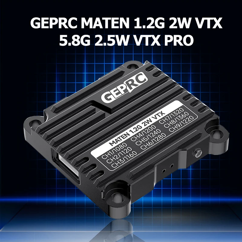 

GEPRC MATEN 1.2G 2W VTX/5.8G 2.5W VTX Pro 25mW/2000mW for FPV Long Range Racing Drone Heat Dissipation DIY parts