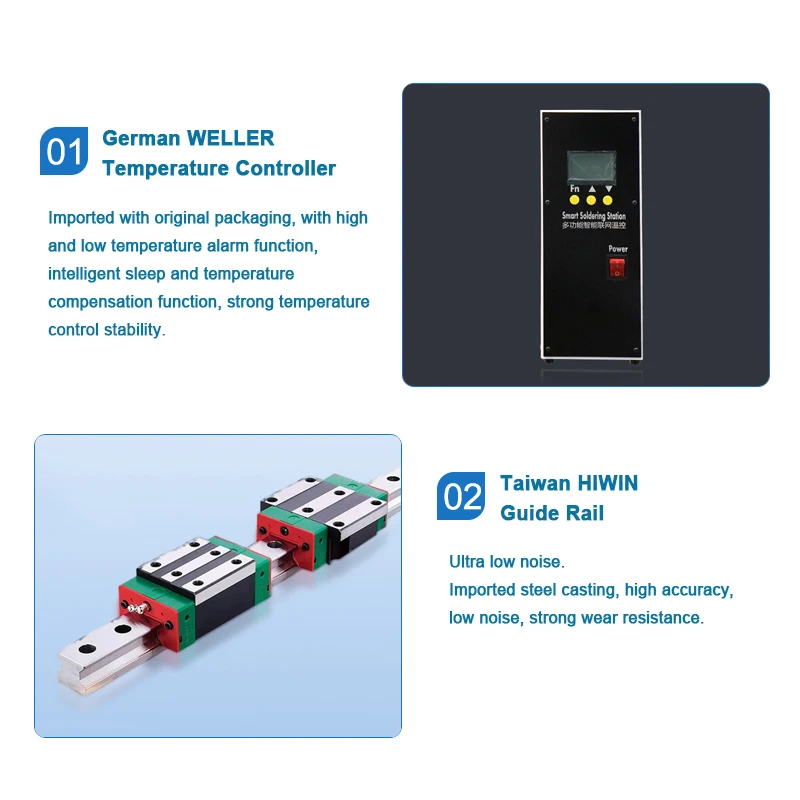 YX5331-T Desktop Automatic Soldering Machine PCB Welding Robot Auto Feeding Soldering Station Led Strip Light Soldering Machine