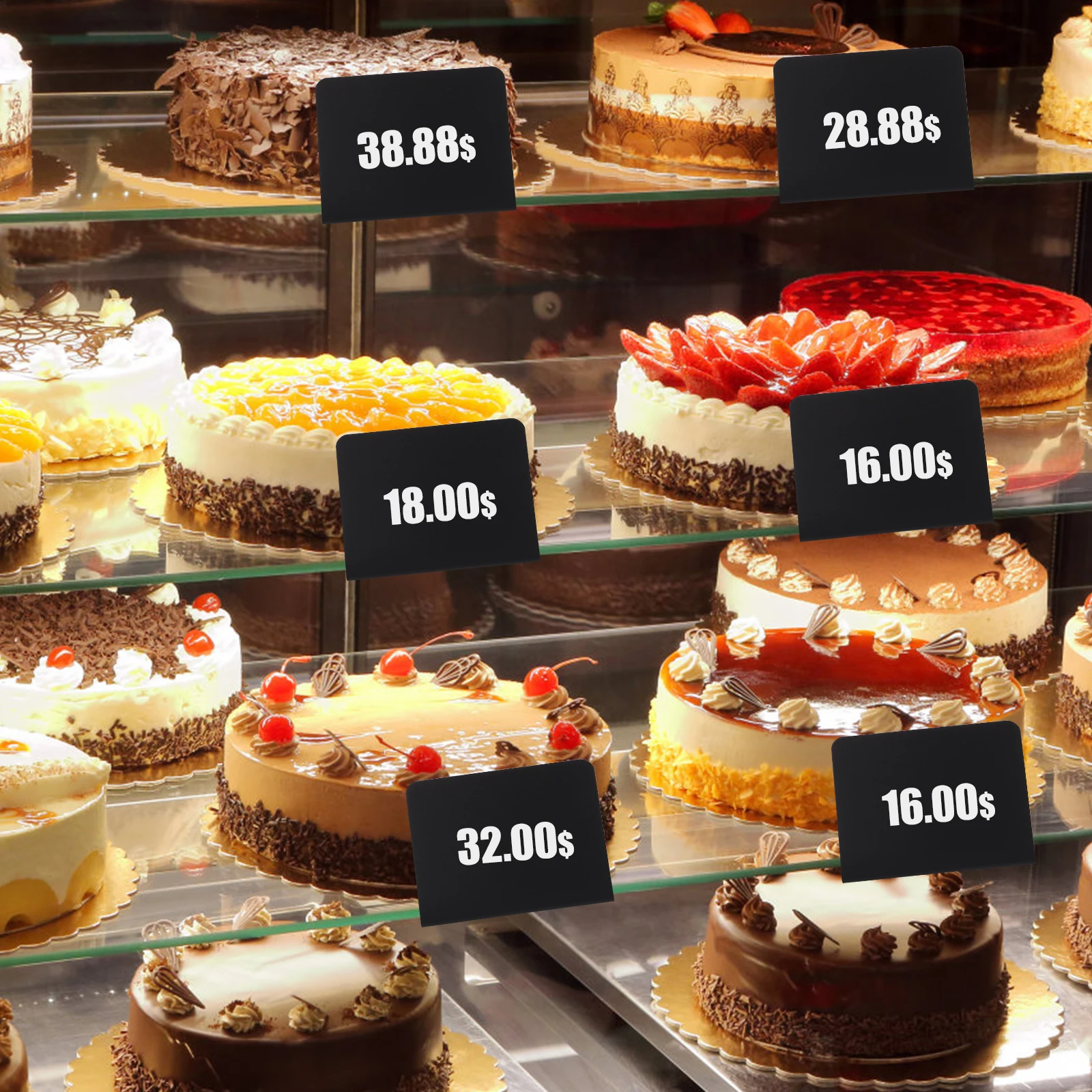 

5Pcs Small Blackboards for Shop Price Display Reusable Chalkboard Sign Multi-Function Message Recording Board Retail Exhibition