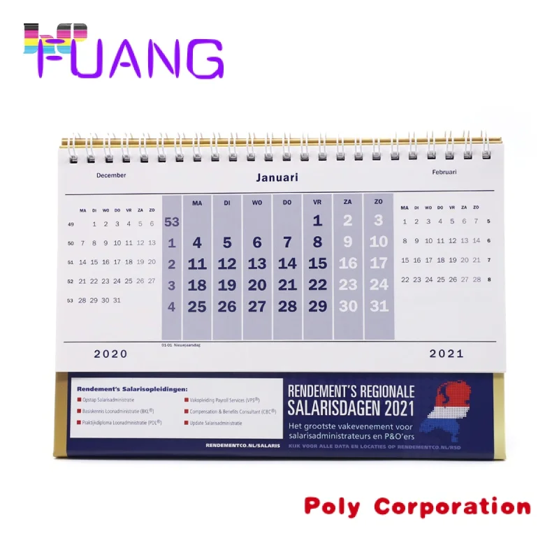 Custom  Custom design desk calendar and wall calendar printing