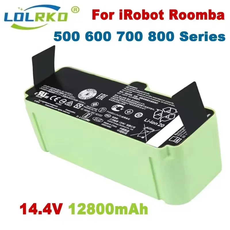 12800mAh リチウムイオン電池 iRobot ルンバクリーナー 900 800 700 600 シリーズ 960 980 981 965 895 695 692 690 680 675 890 860