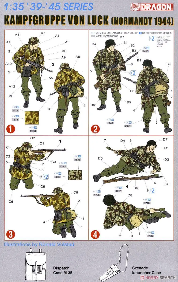 DRAGON 1/35 6155 Kampfgruppe Von Luck (Normandy 1944)
